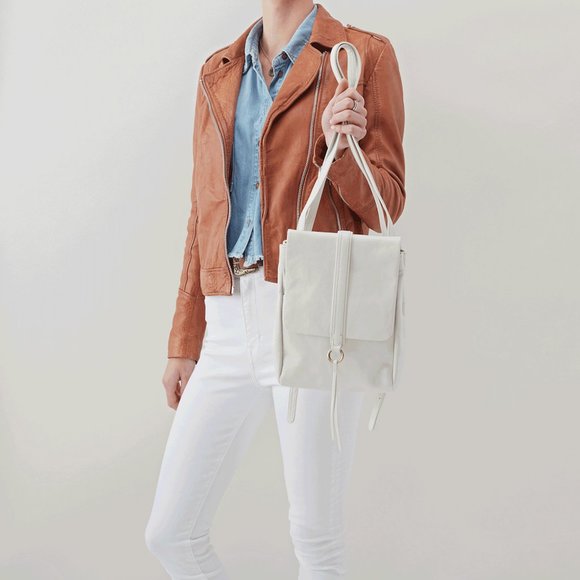 NWT New Hobo Bridge Backpack Latte Leather Retired Rare
